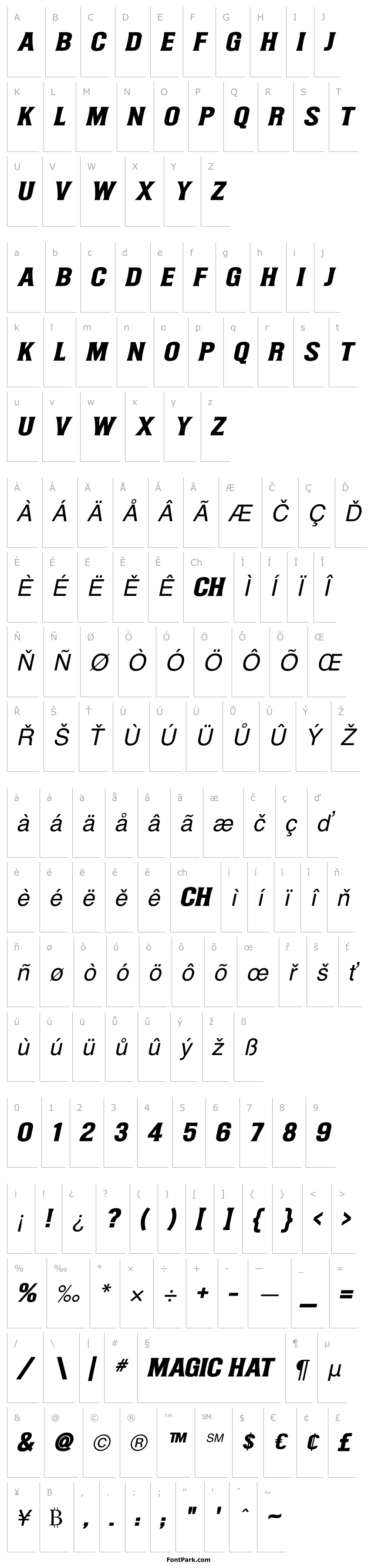 Overview Magic Hat Italic