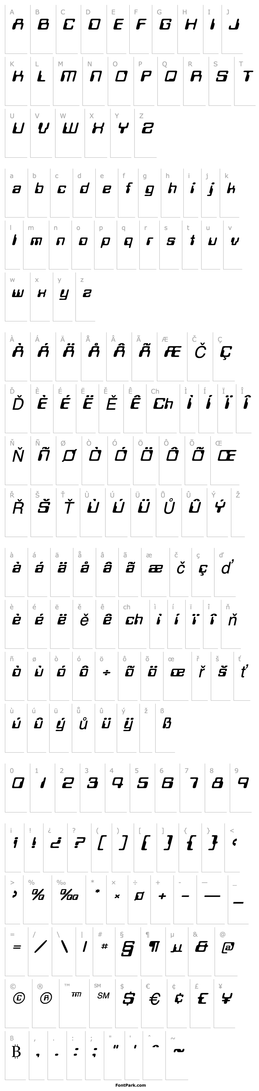 Overview MagneticCardWide Italic