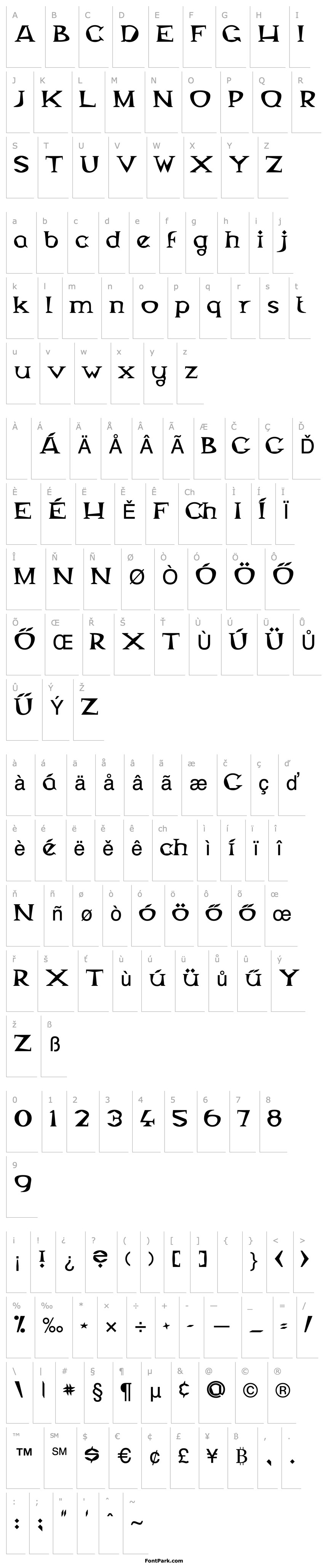 Overview Magyar Serif