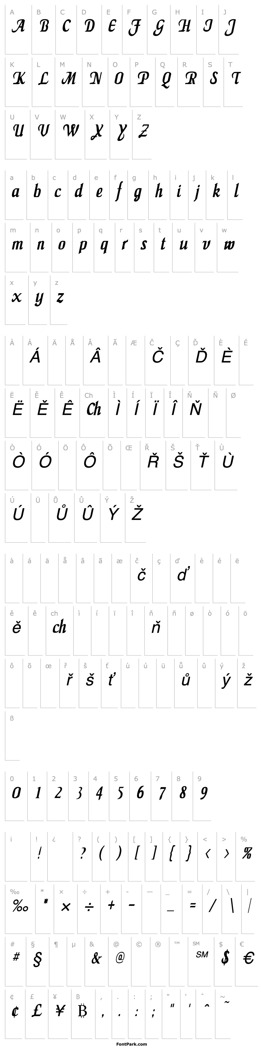 Overview MaidenWordCondensed Italic