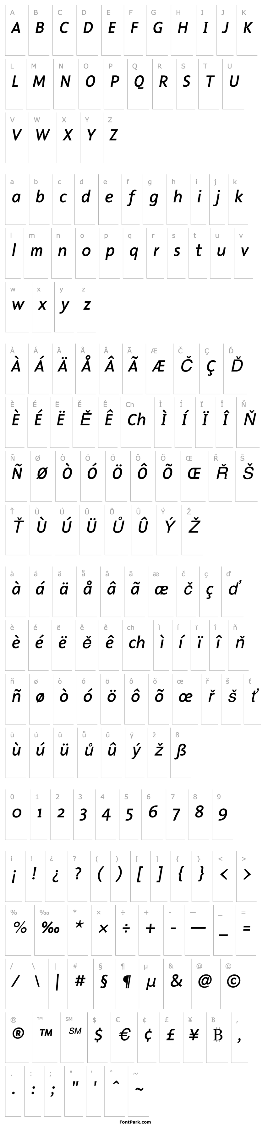 Přehled MalcomItalic