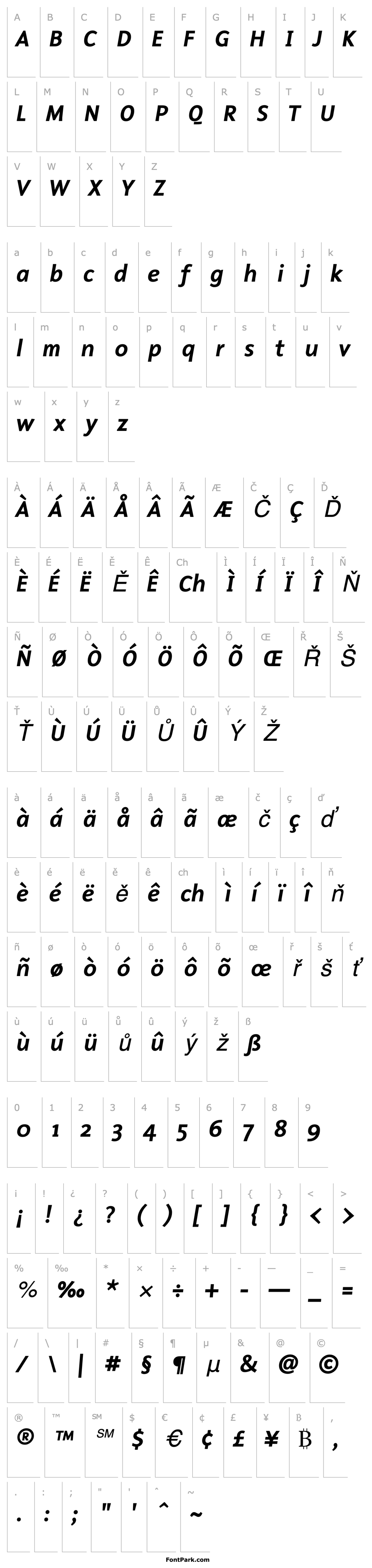 Přehled MalcomMediumItalic