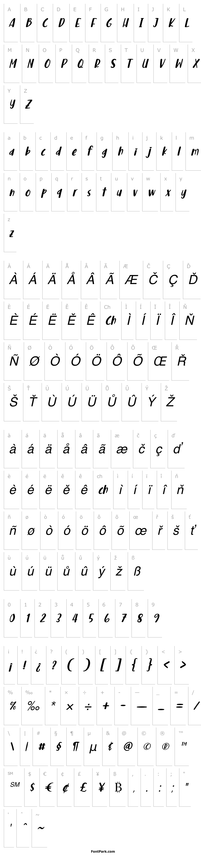 Přehled Malove Italic