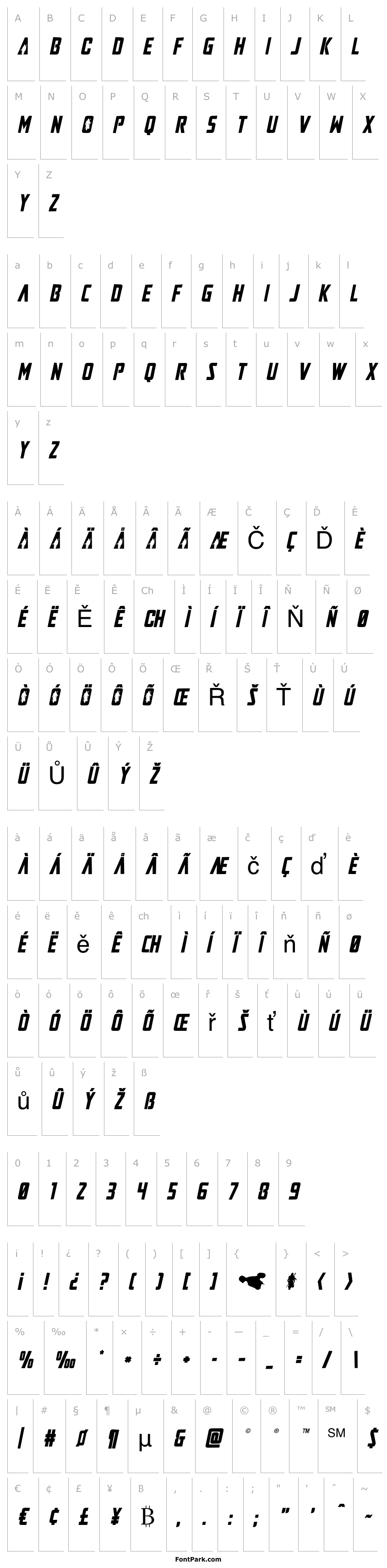Přehled Mandalore Rough Italic