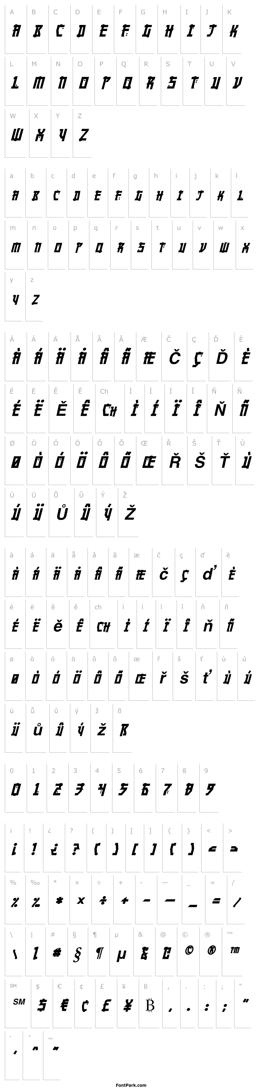 Overview Manga Bold Italic