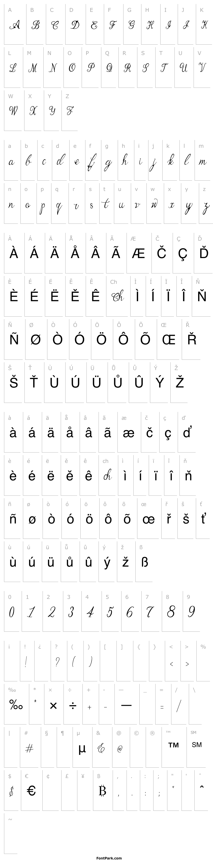 Manhattan Script Font | FontPark.com