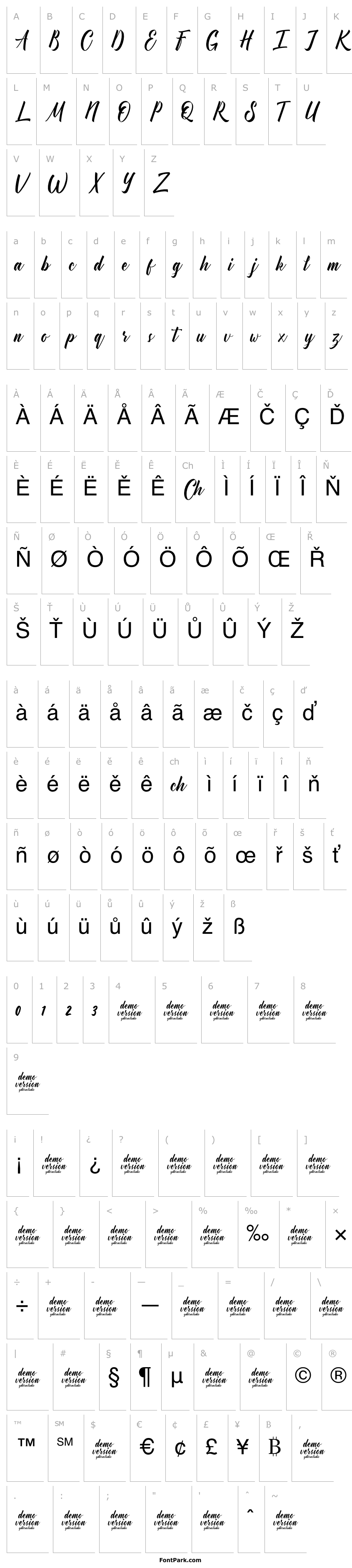 Přehled Manhattan Typeface Demo