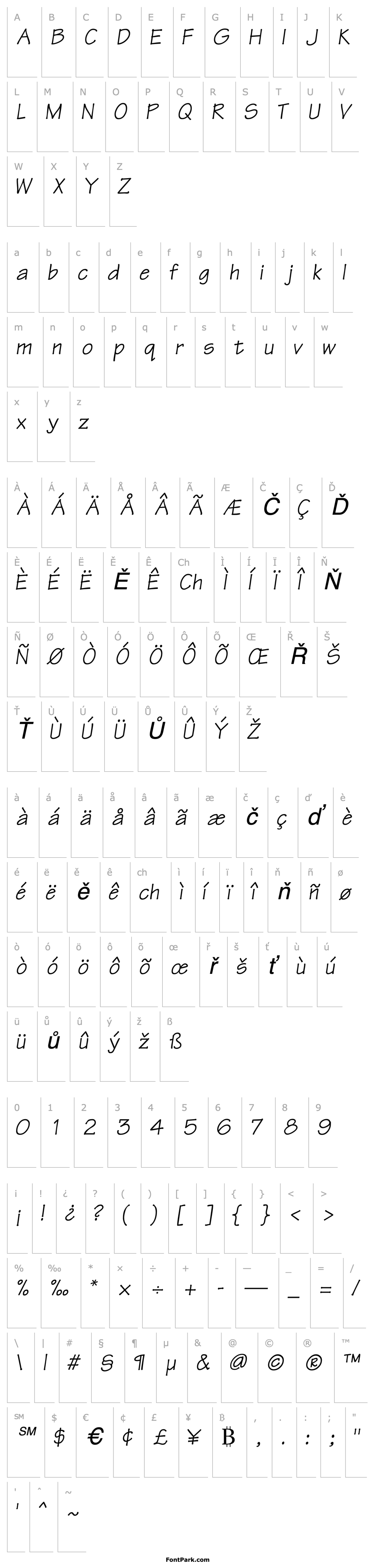 Přehled ManualSSK Italic