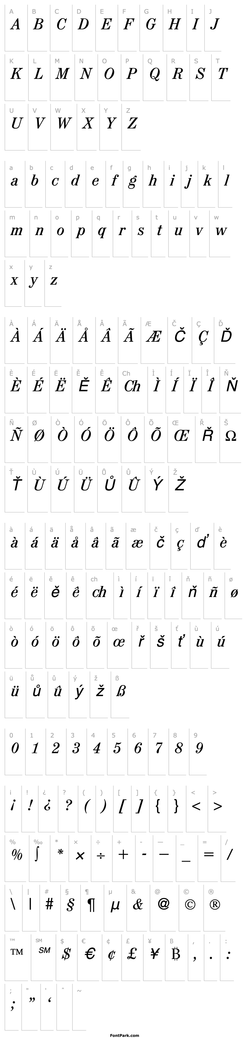 Overview MapType-RegularItalic