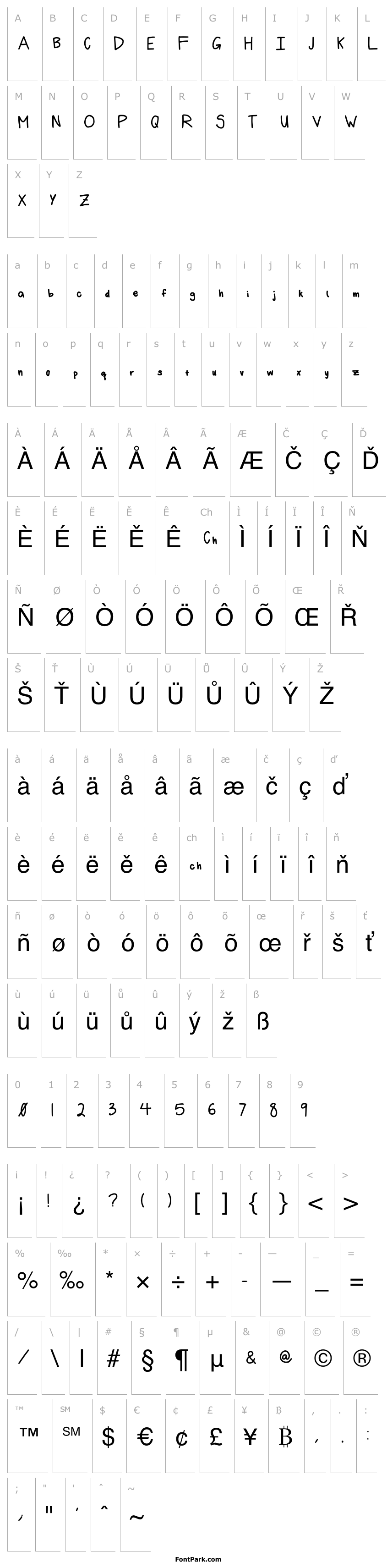 Přehled Marisa Handwriting Regular