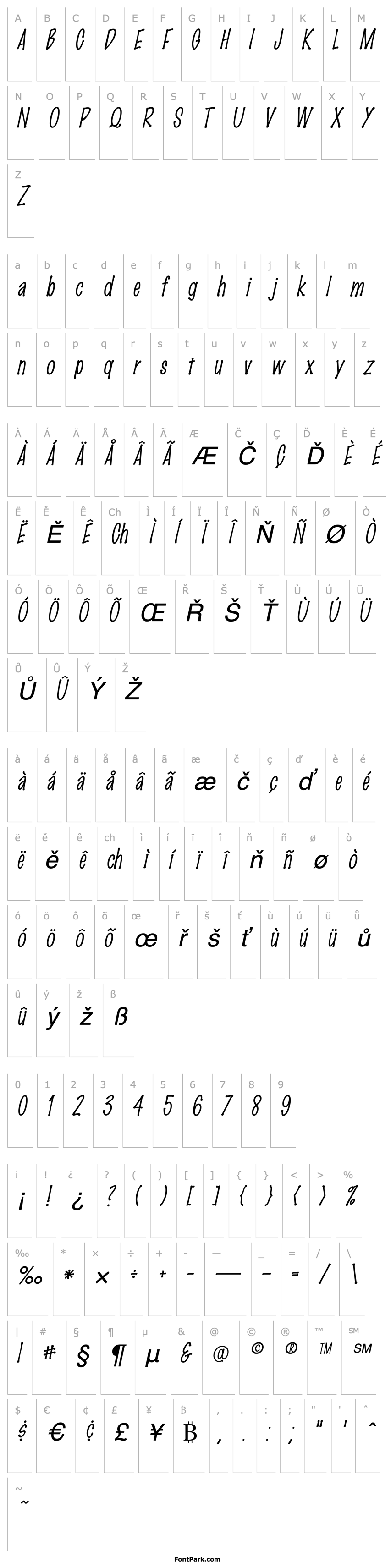 Overview MarkerBoardLightSSK Italic