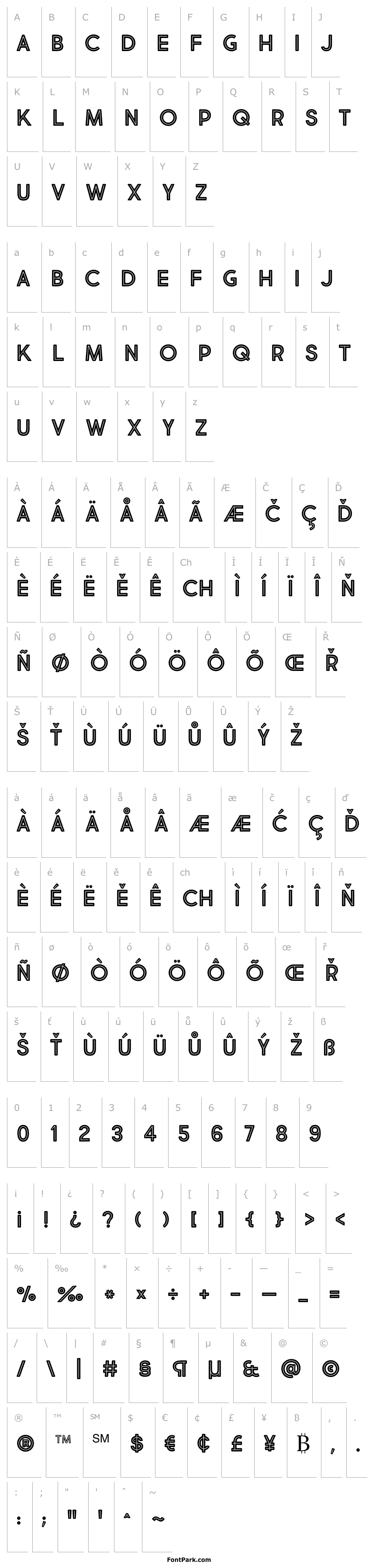 Přehled Market Fresh Inline Bold All Caps