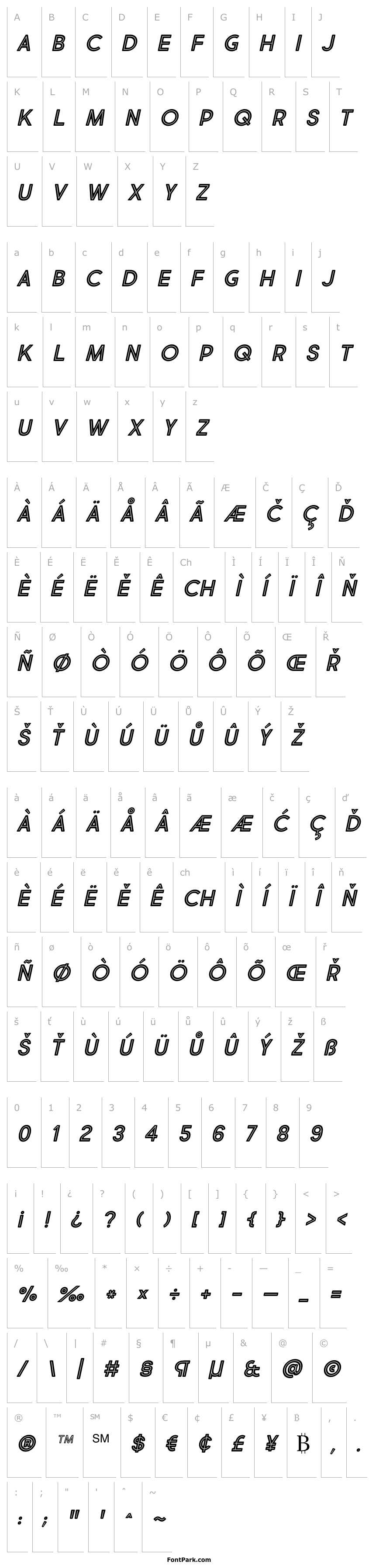 Overview Market Fresh Inline Bold All Caps Italic
