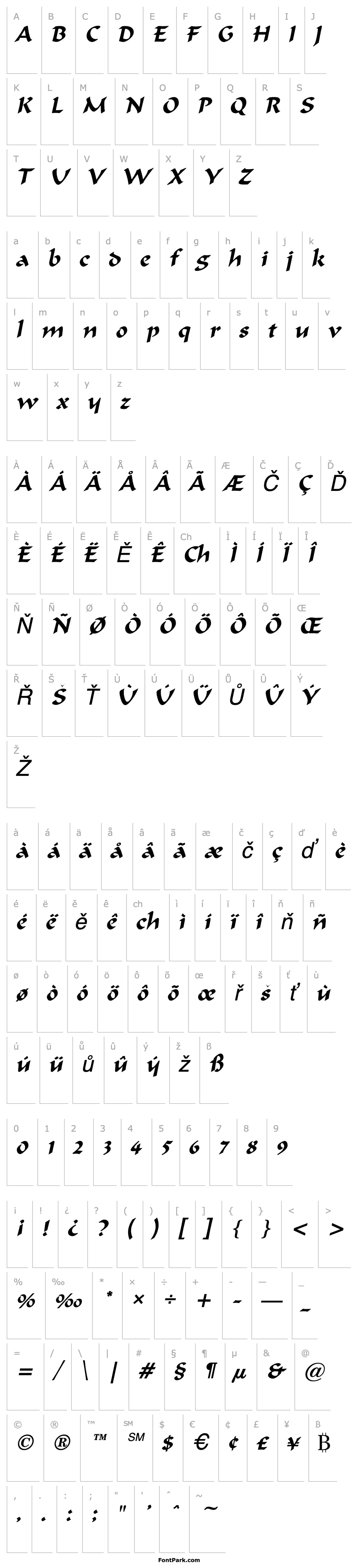 Overview Marlin Italic