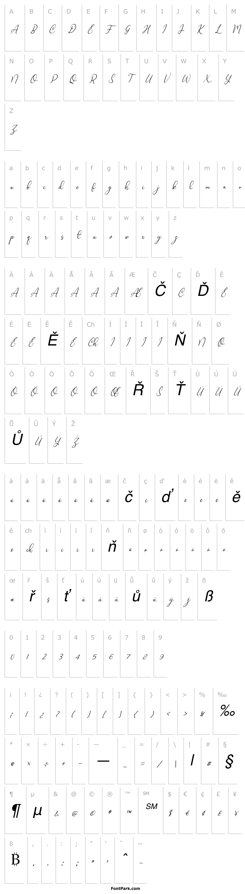 Přehled Marlyana Italic