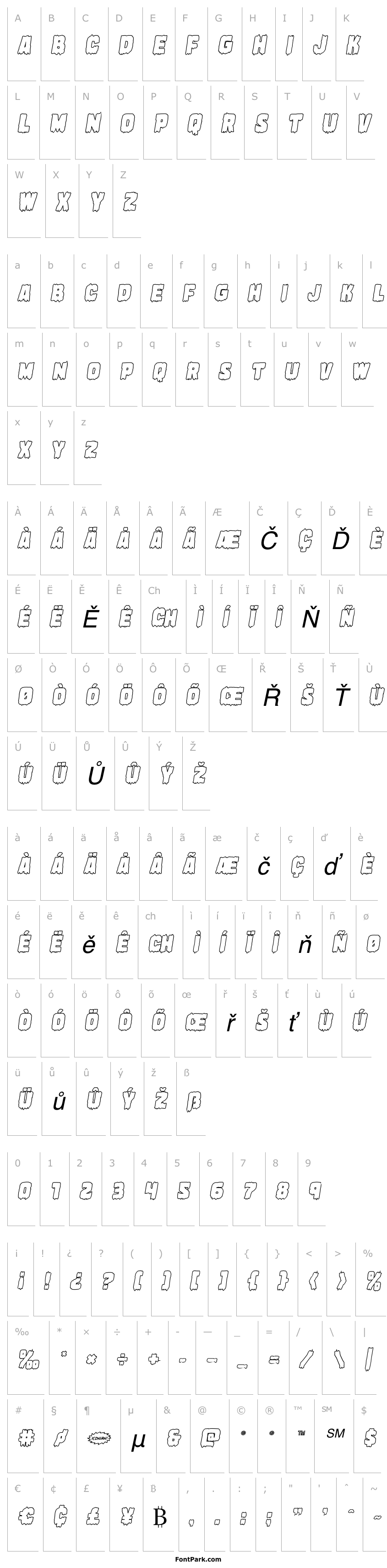 Overview Marsh Thing Outline Italic