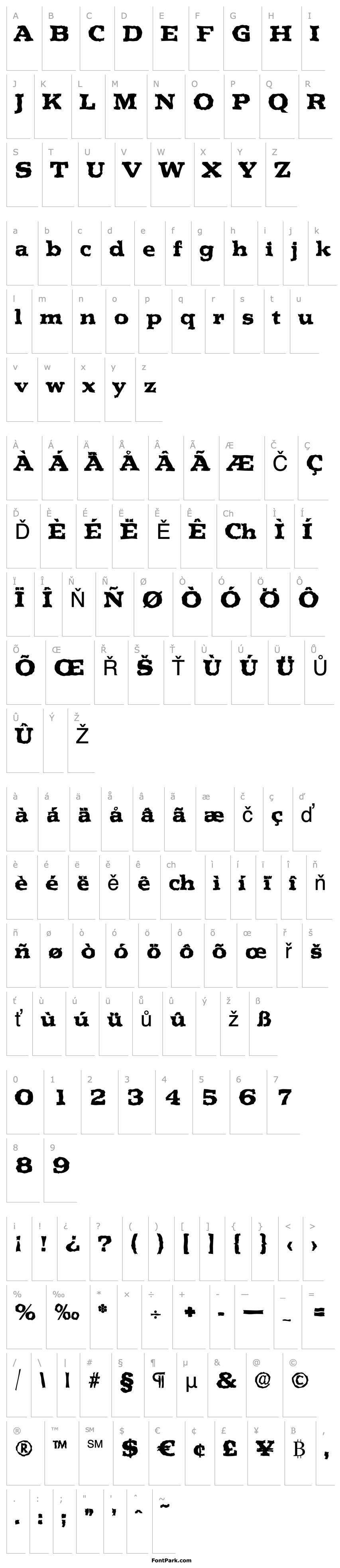 Overview MartinBeckerRandom-ExtraBold-Regular