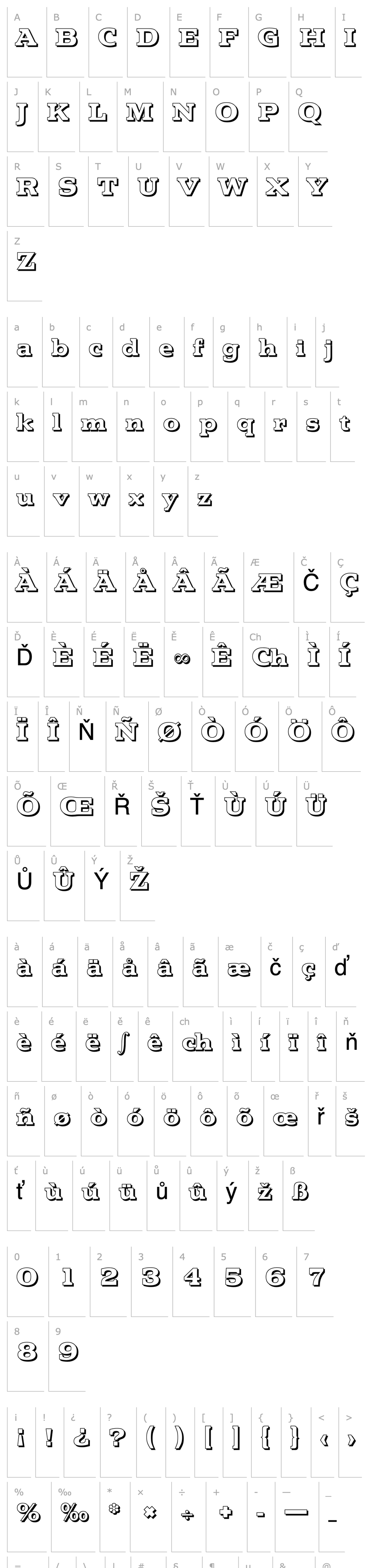 Přehled MartinBeckerShadow-ExtraBold-Regular