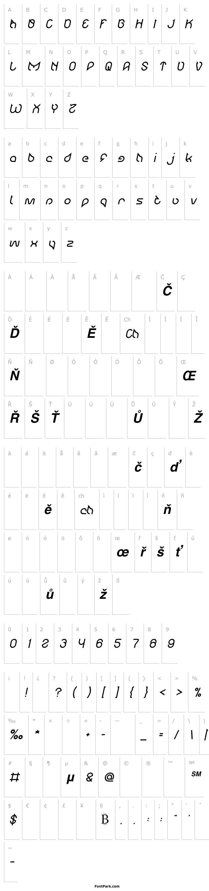 Přehled Maruciel Bold Italic