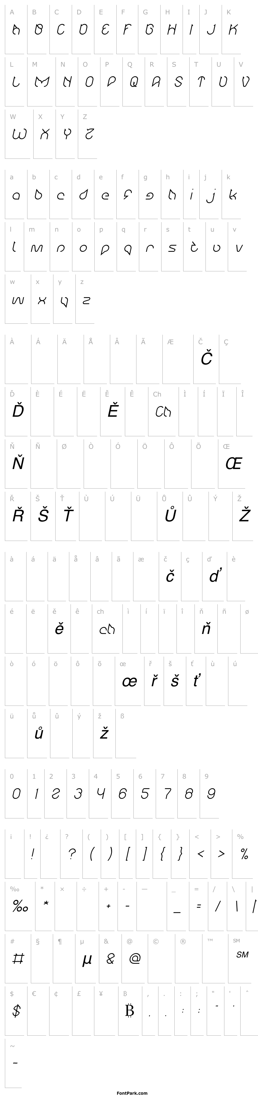 Overview Maruciel Italic