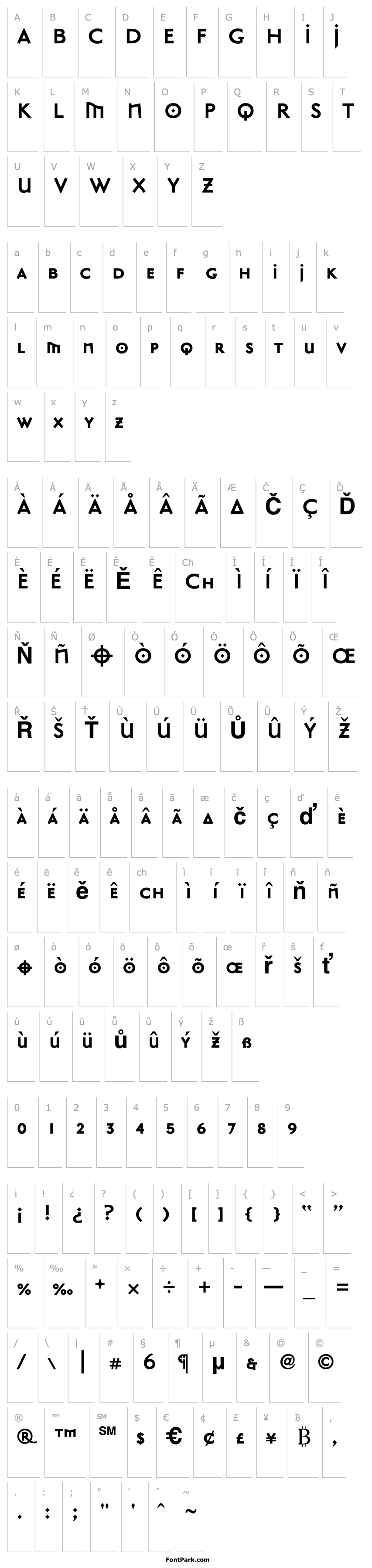 Overview MasonSansAlternateBold Bold