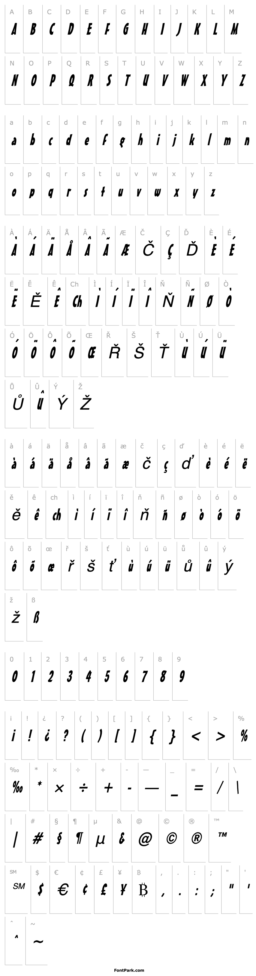 Overview Massey Condensed Italic