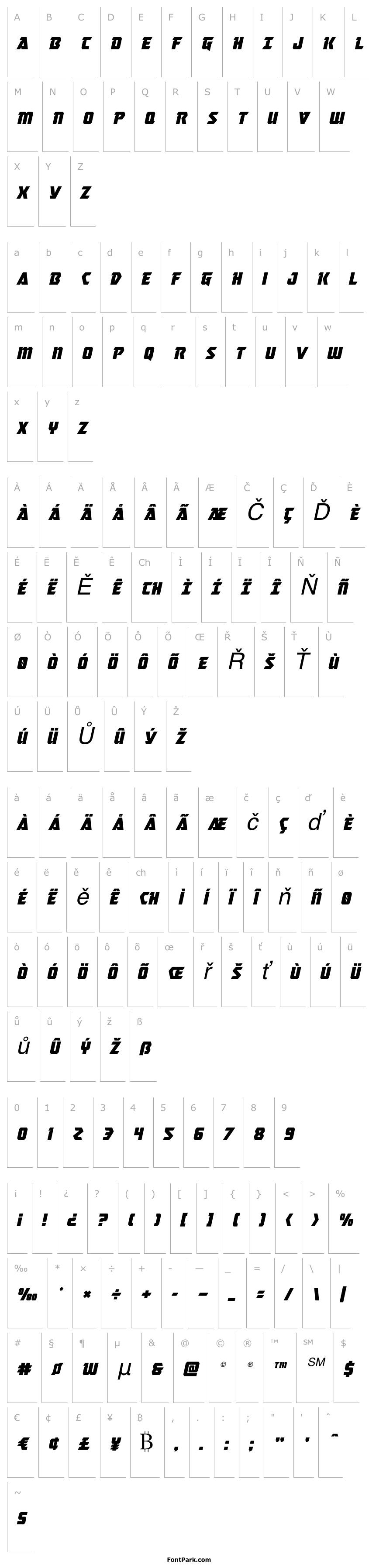 Overview Master Breaker Italic