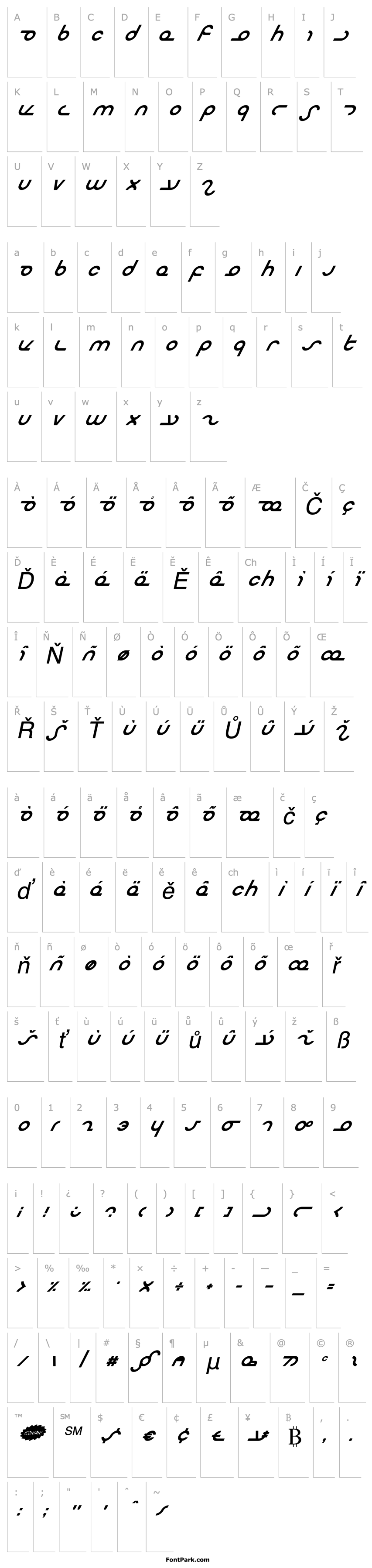 Overview Masterdom Italic