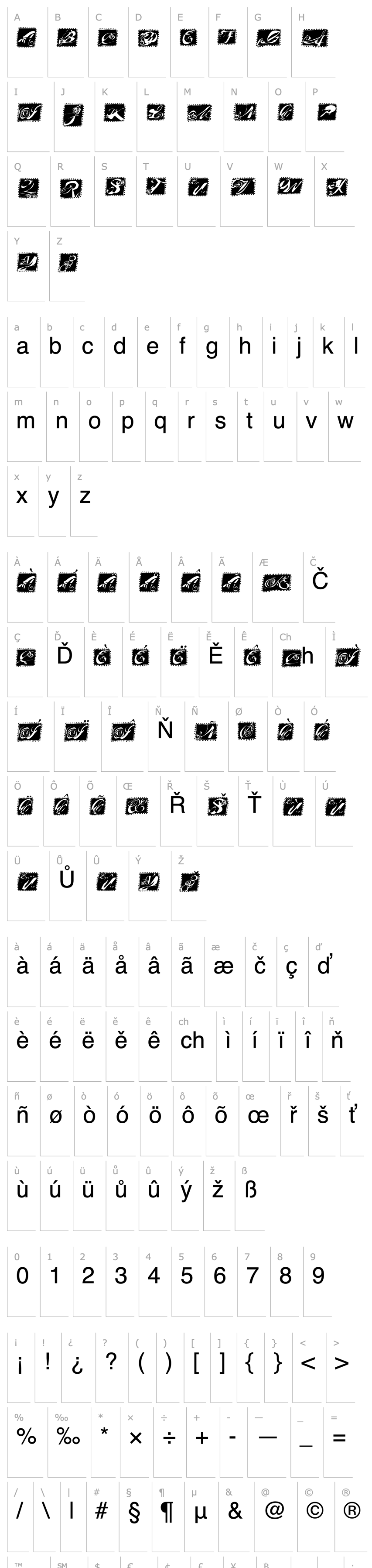 Overview Masterpiece-Initials