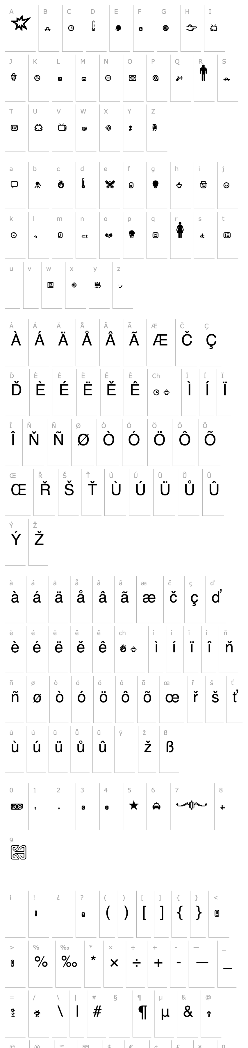 Přehled Matica-Dingbats