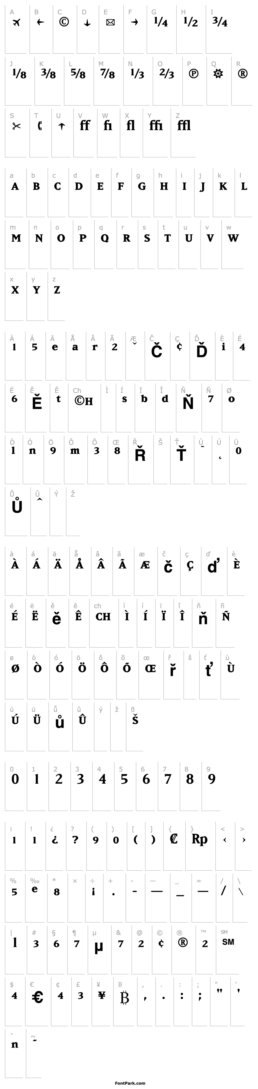 Přehled MatrixBoldFractions Bold