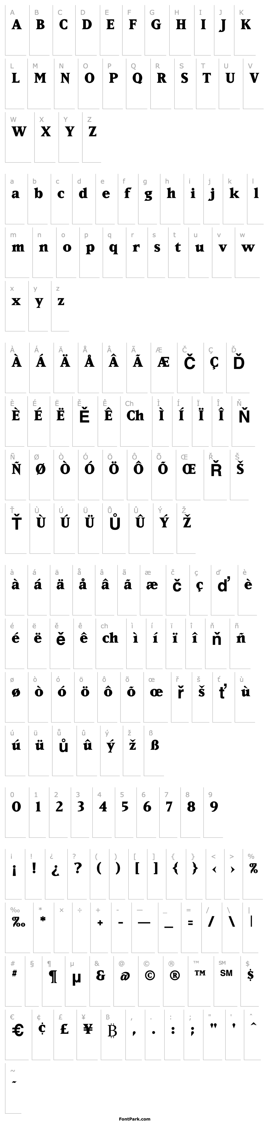 Přehled MatrixExtraBoldLining