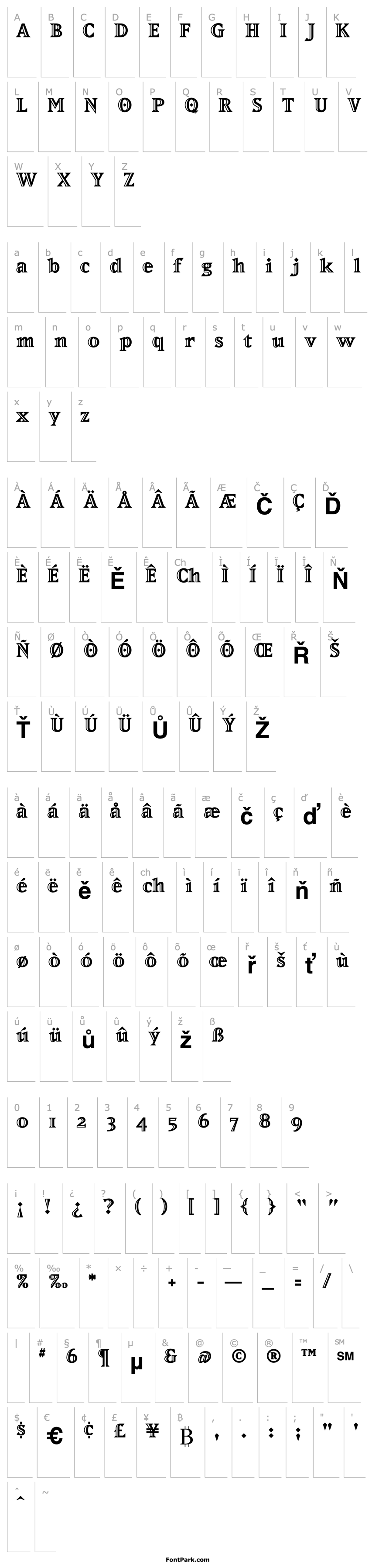 Přehled MatrixInline-ExtraBold