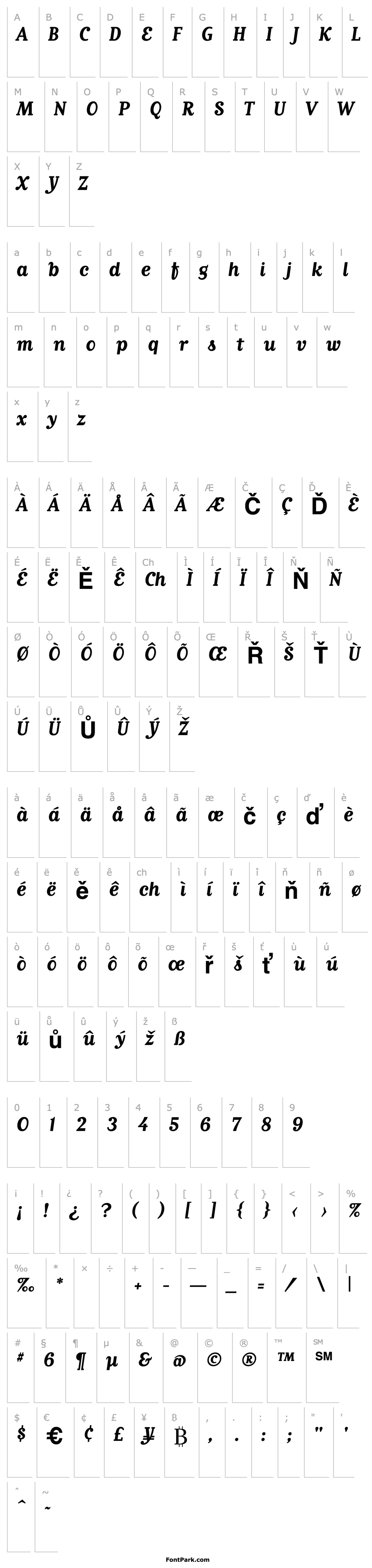 Přehled MatrixScriptBoldLining