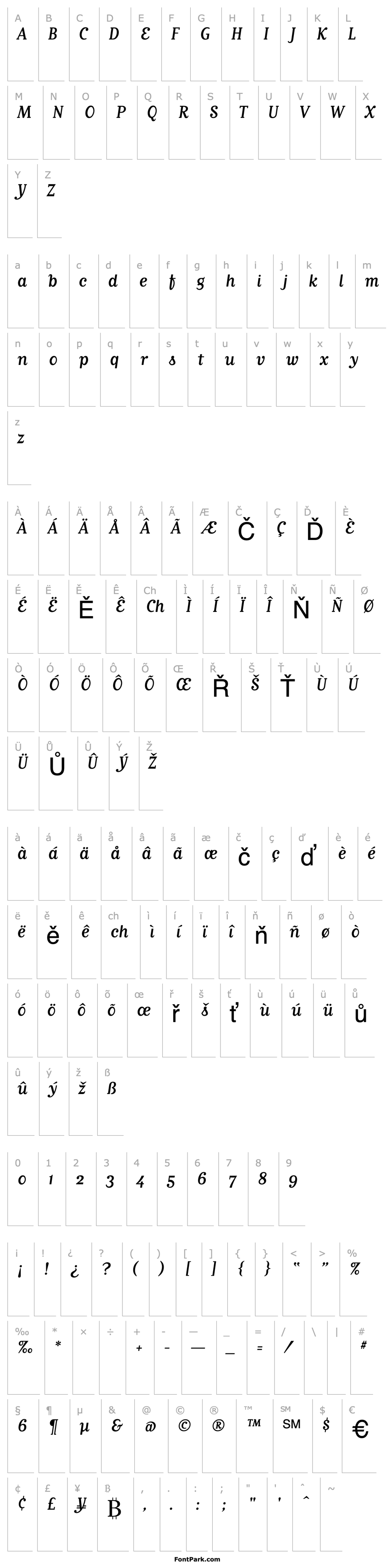 Overview MatrixScriptRegular