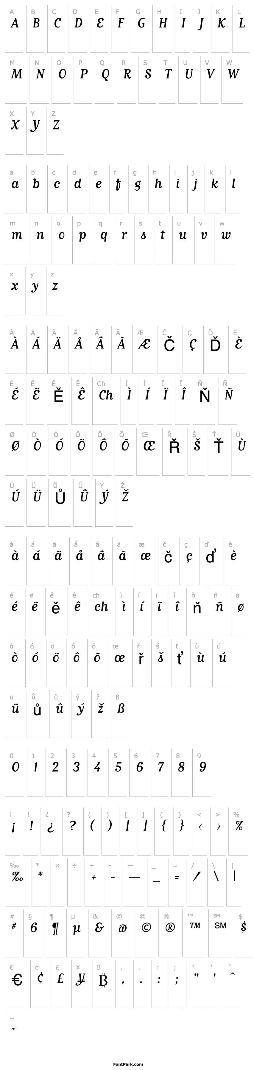 Přehled MatrixScriptRegularLining