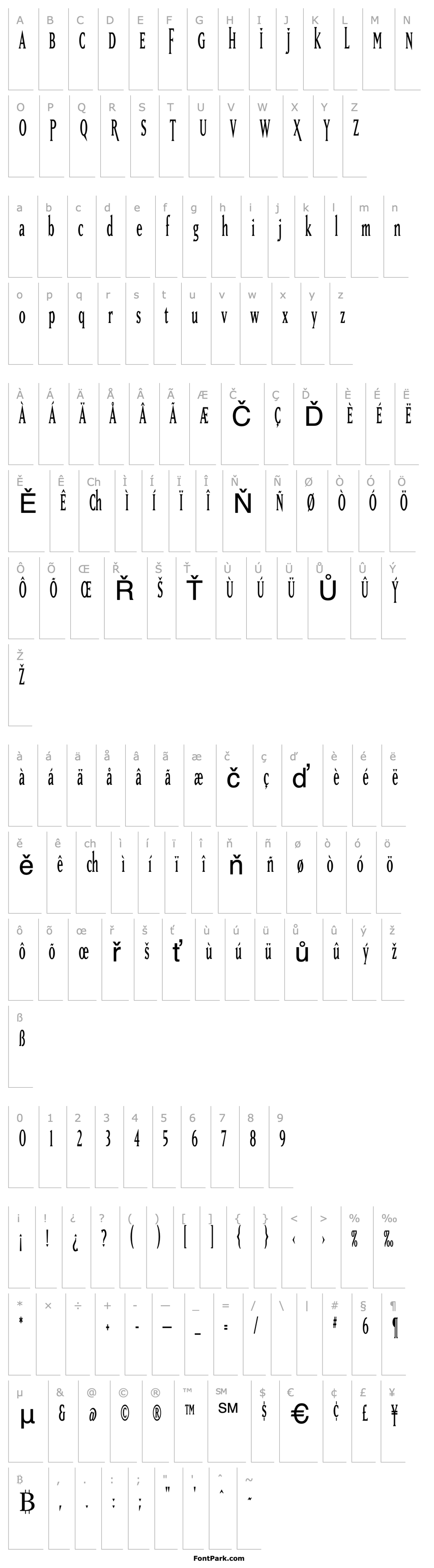 Přehled MatrixTallLining Regular