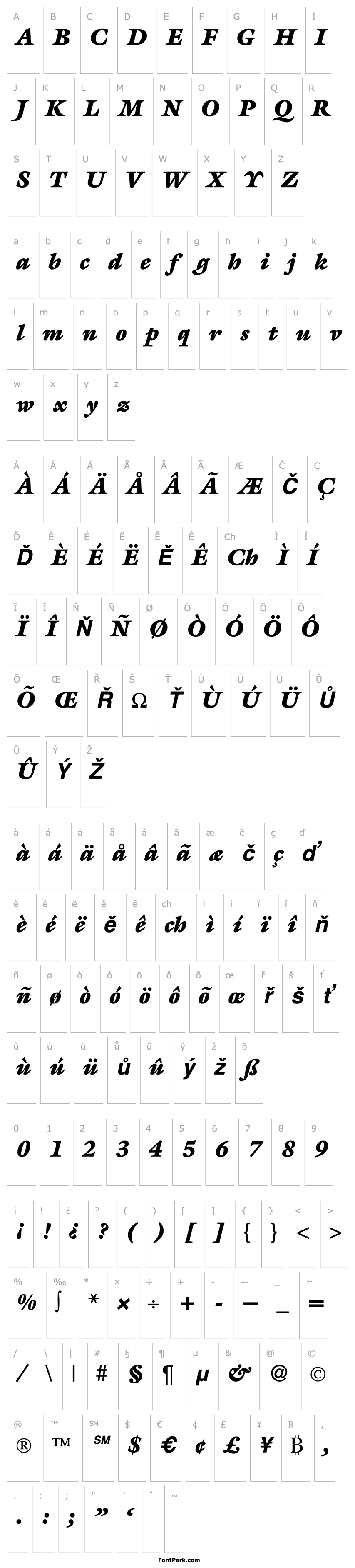 Přehled MatthewUltra-RegularItalic