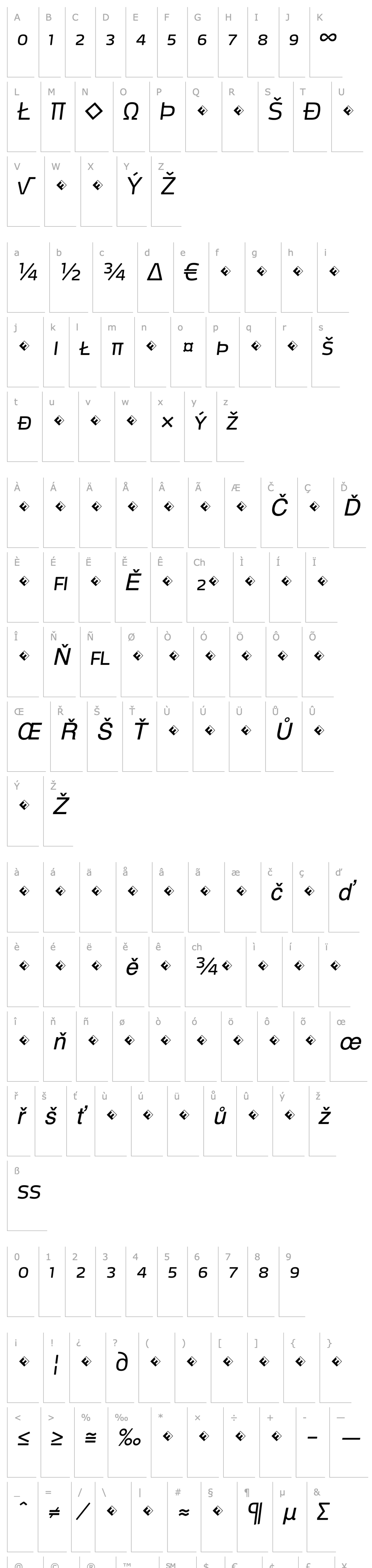 Přehled Max-LightItalicSCExpert