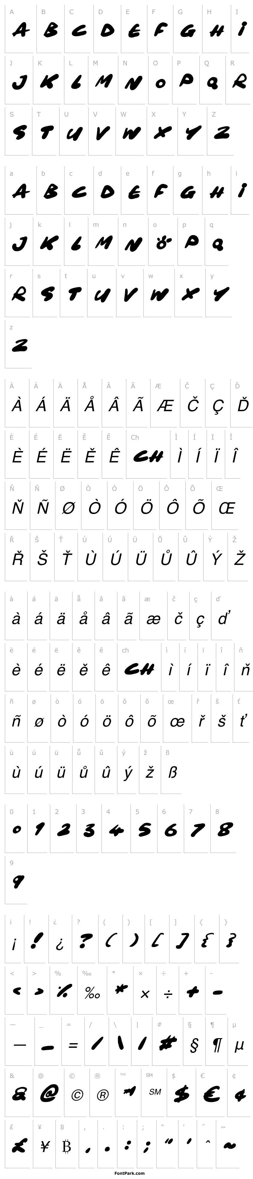 Přehled Maxi Marker Italic