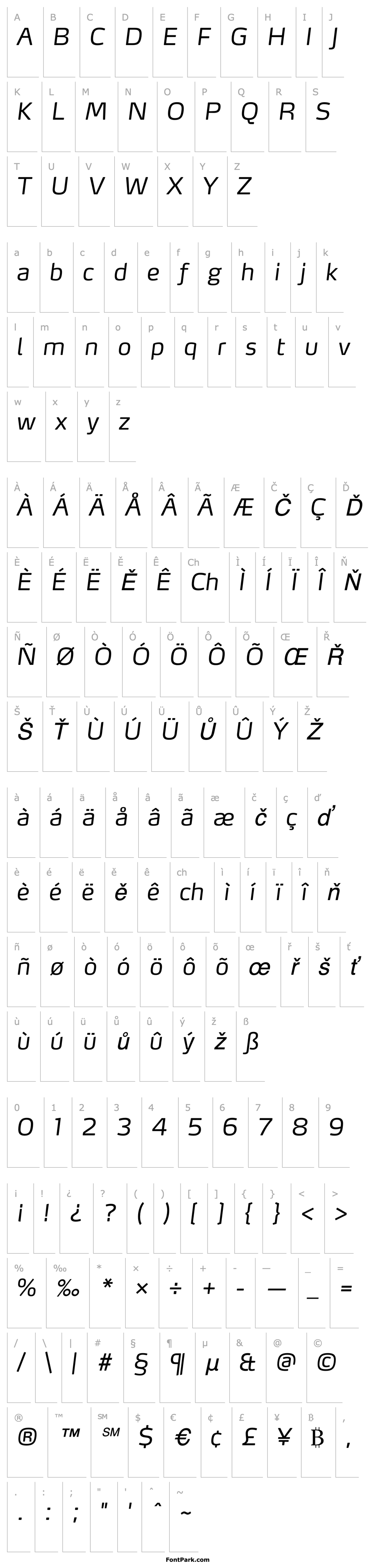 Overview MaxLF-LightItalic