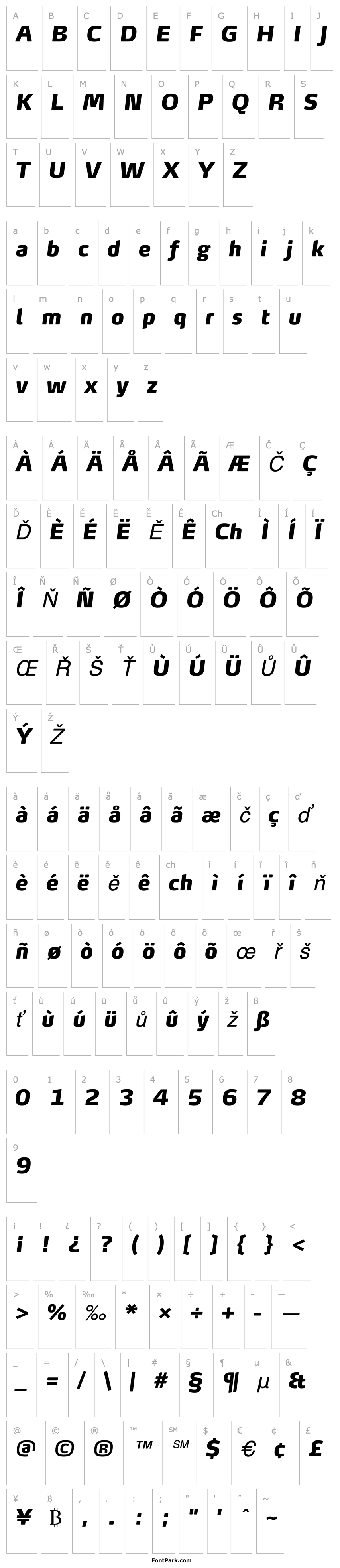 Přehled MaxTF-BlackItalic