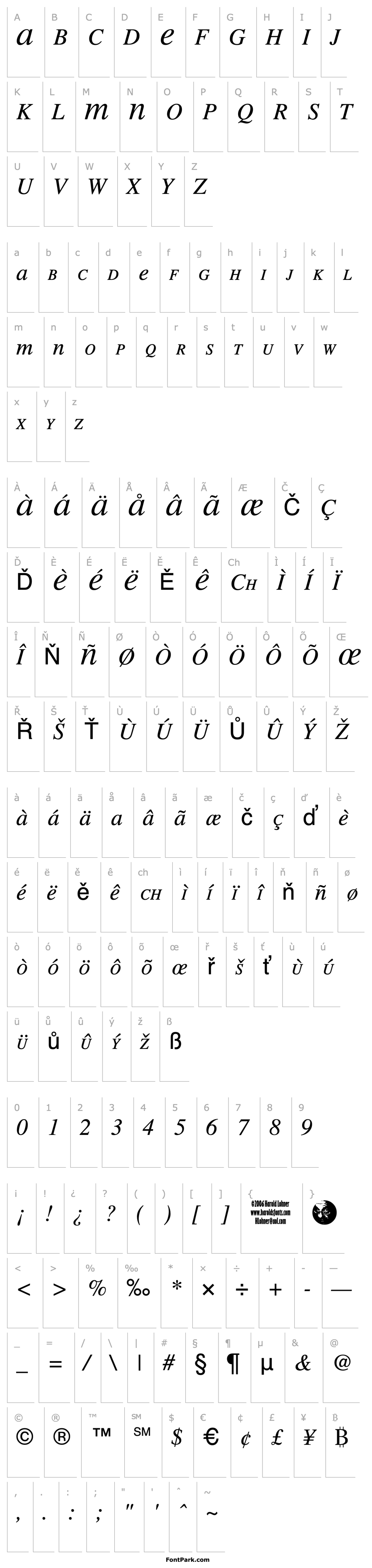 Overview MEAN 26 Italic