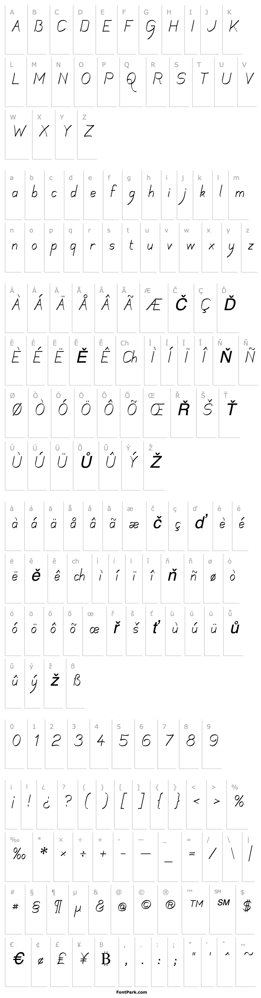 Přehled Mechanihan Ribbon Italic