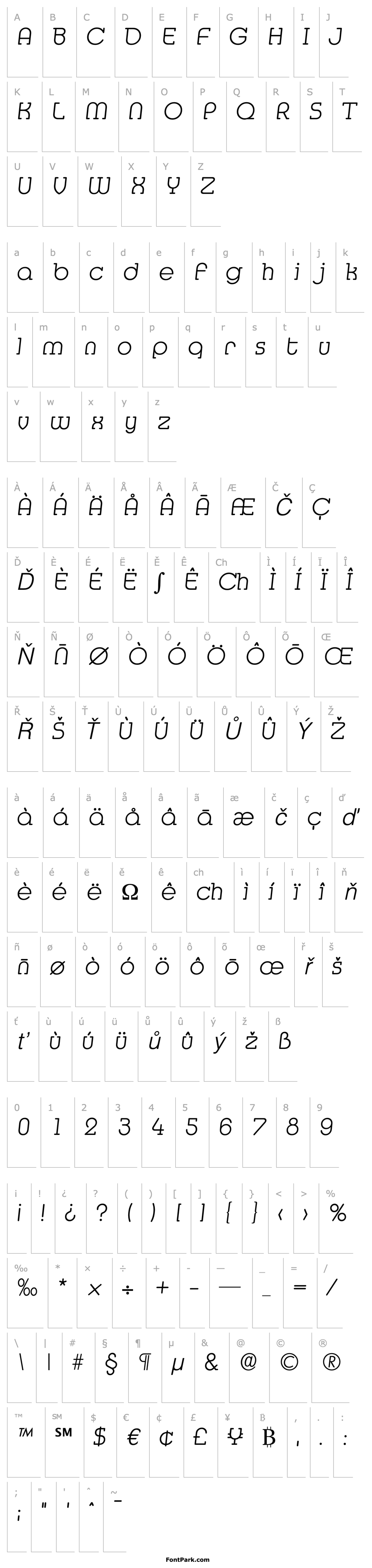 Přehled Media-Serial-ExtraLight-RegularItalic