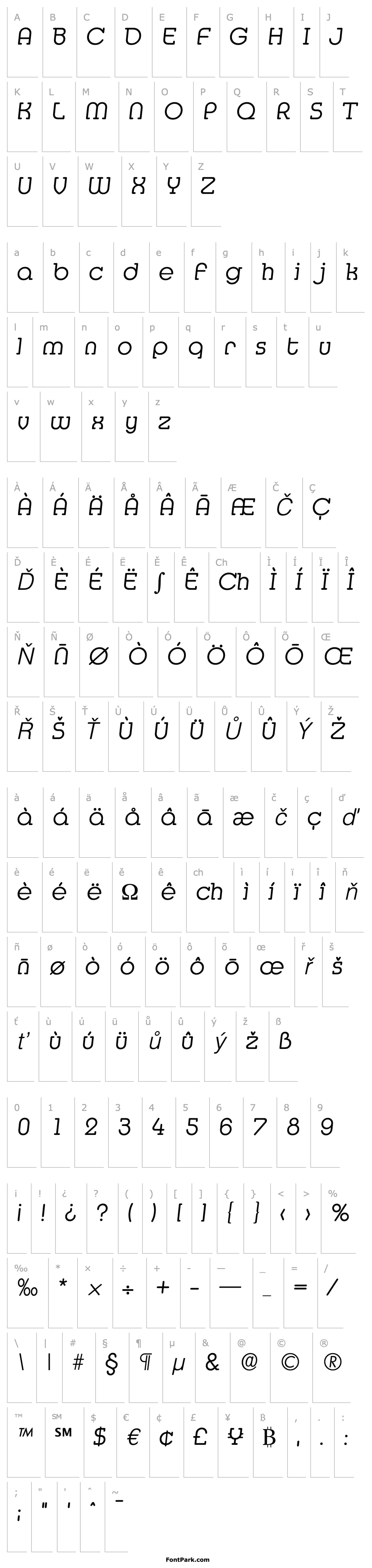 Overview Media-Serial-Light-RegularItalic