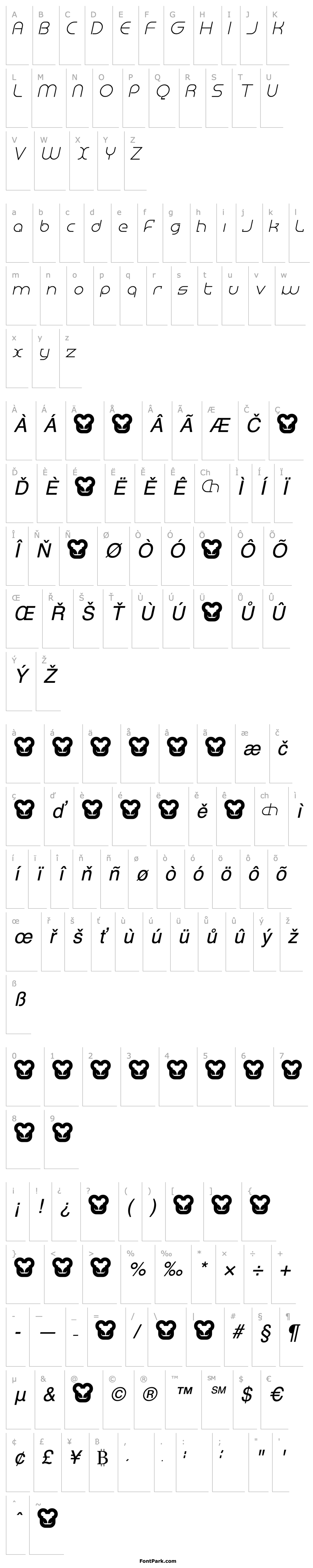 Overview Megalomania Italic