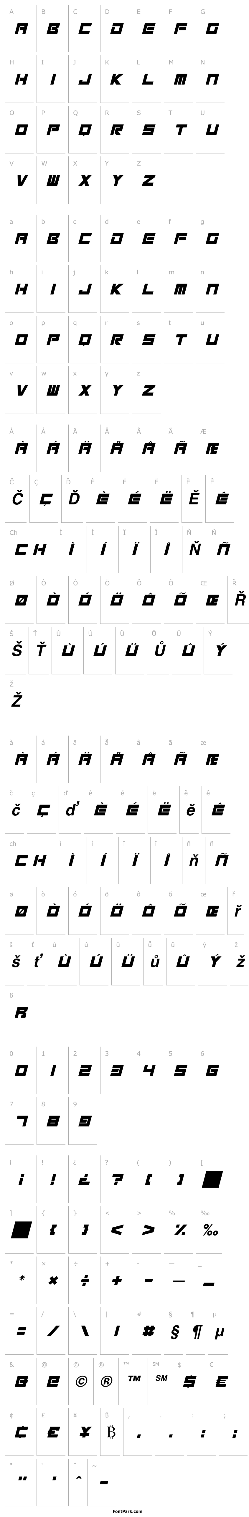 Přehled Megatech Alt Bold Italic