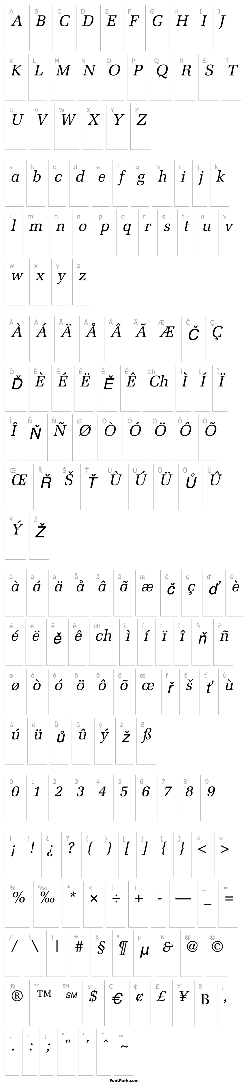 Overview Melior-Italic