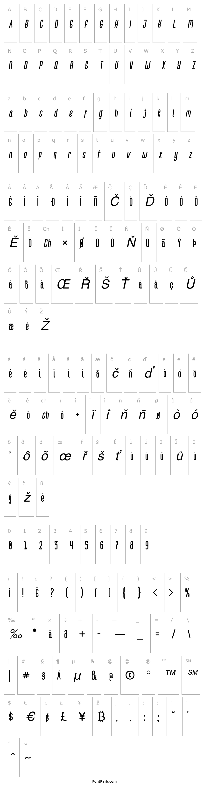 Overview melowest Italic
